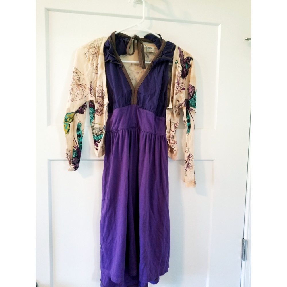 Knitted dove halter dress
